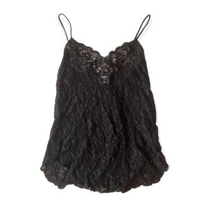 gothic lace sequin cami top